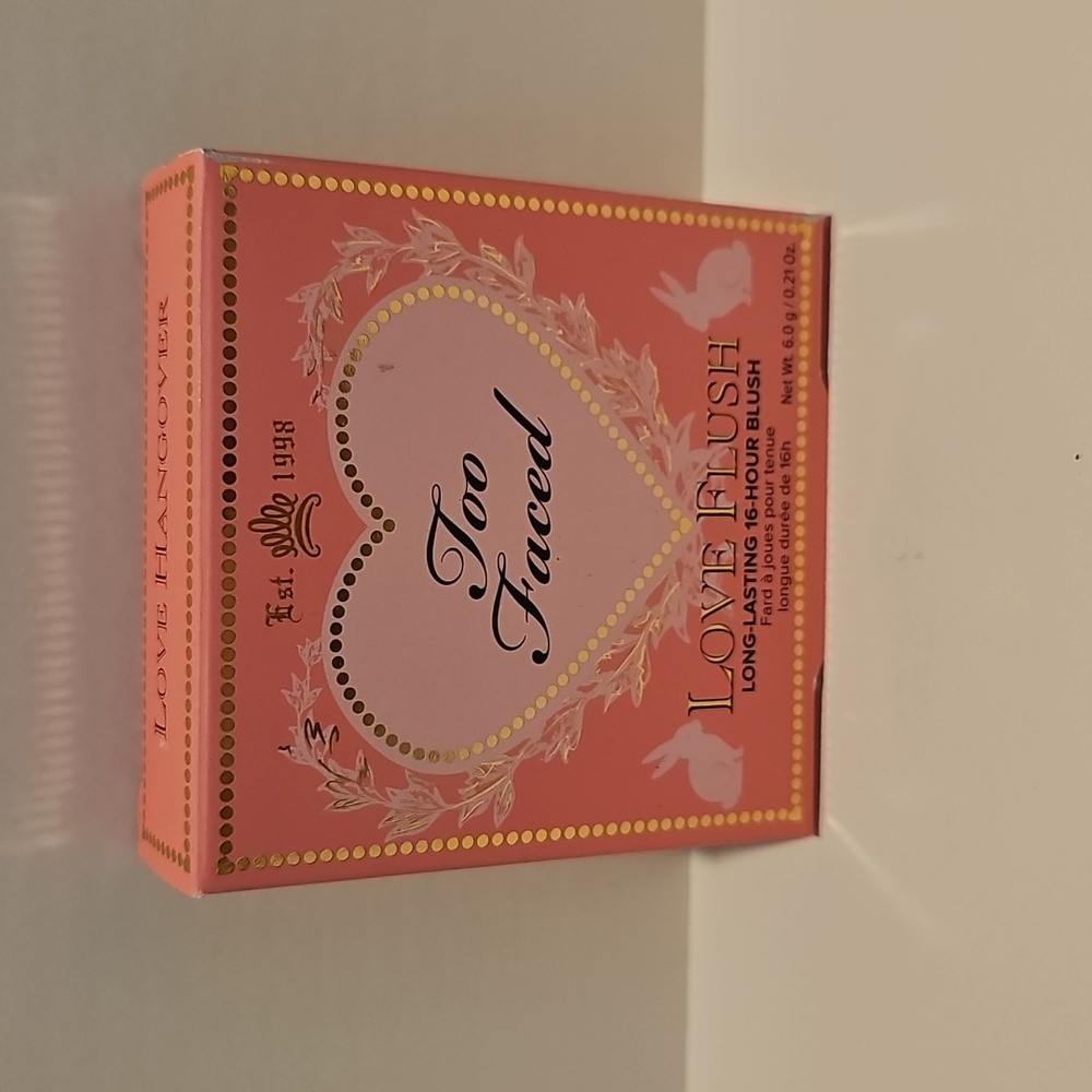 TOO FACED LOVE FLUSH LOVE HANGOVER Blush 0.21oz Full size RARE Discontinued NIB